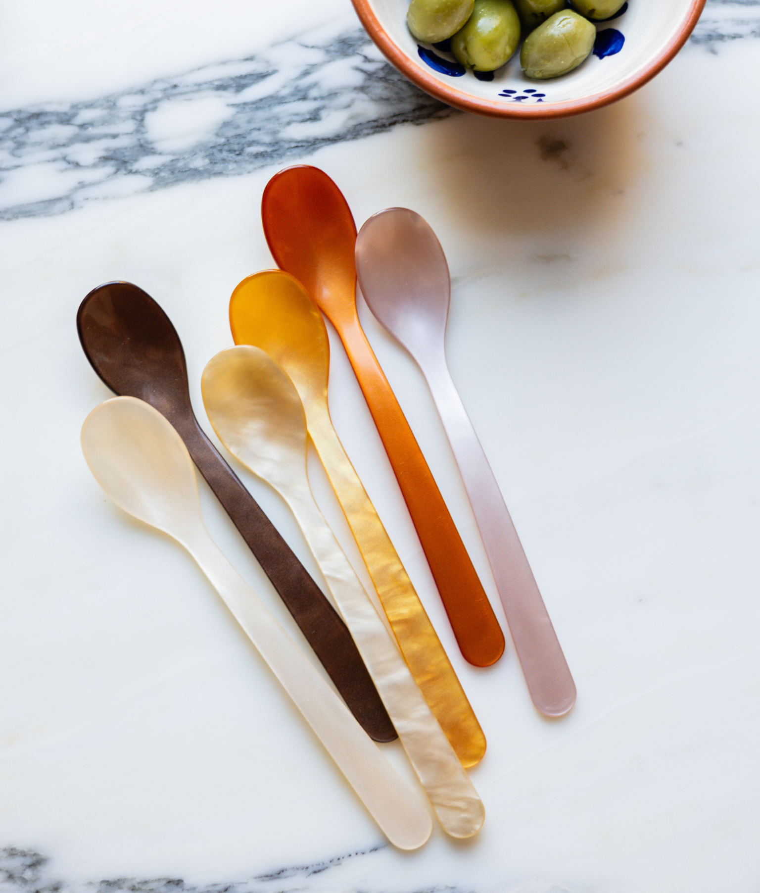 Petite Spoon Set, Coffee Caramel