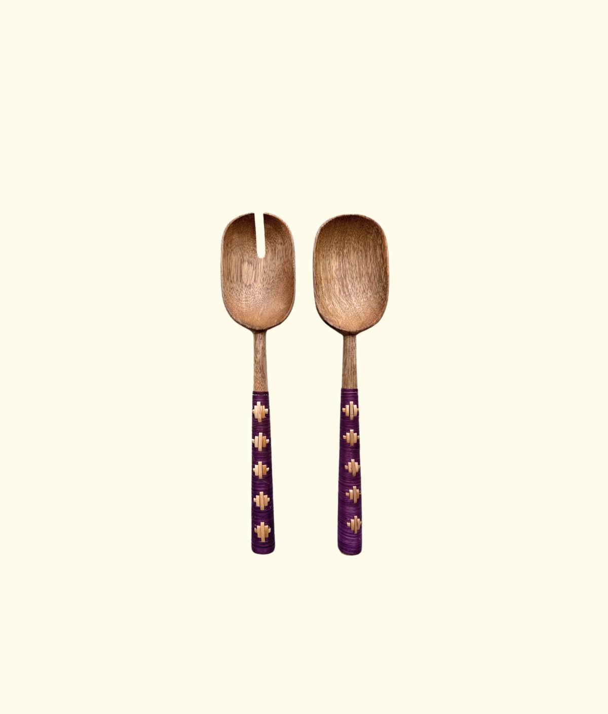 Tisse Salad Serving Set, Plum