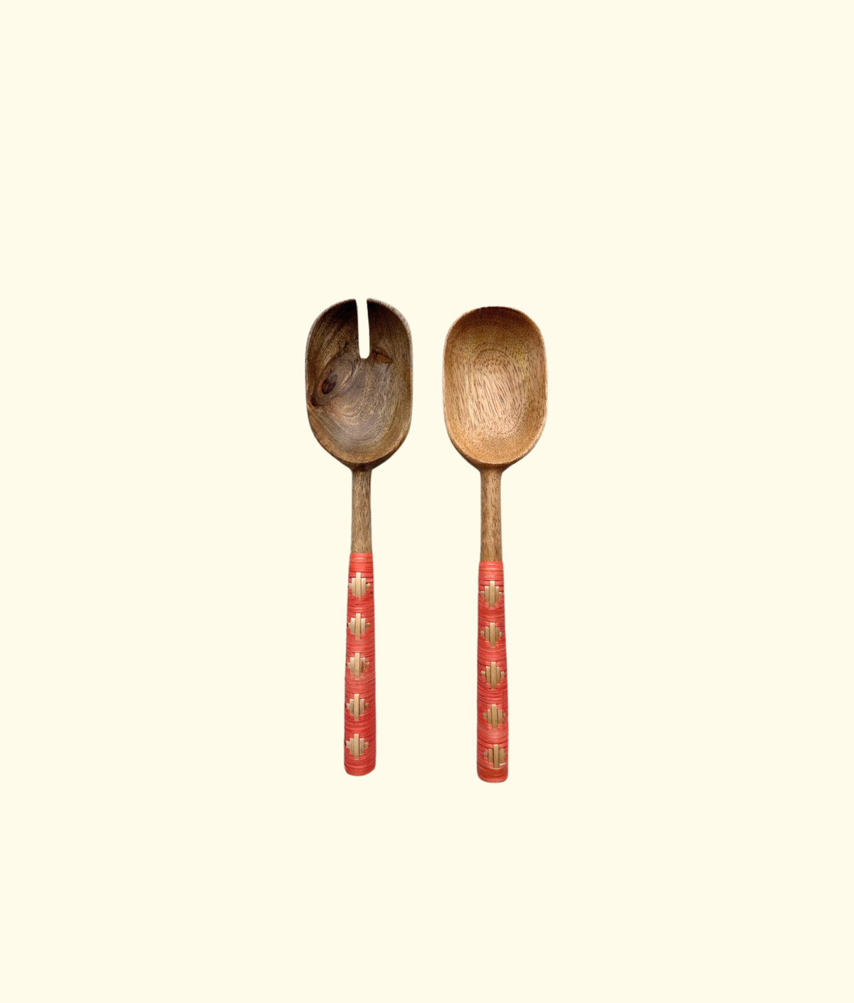 Tisse Salad Serving Set, Coral