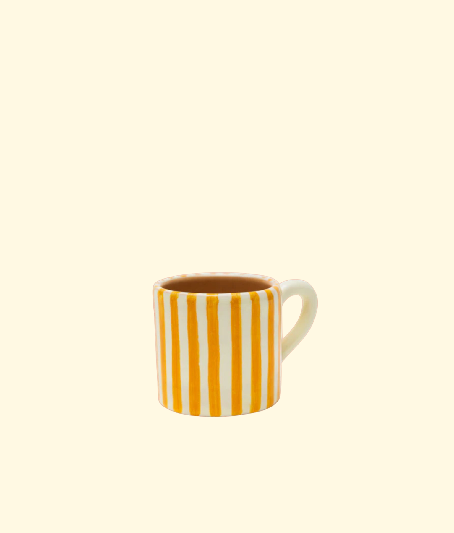 Vacanza Espresso Cup, Yellow Stripe