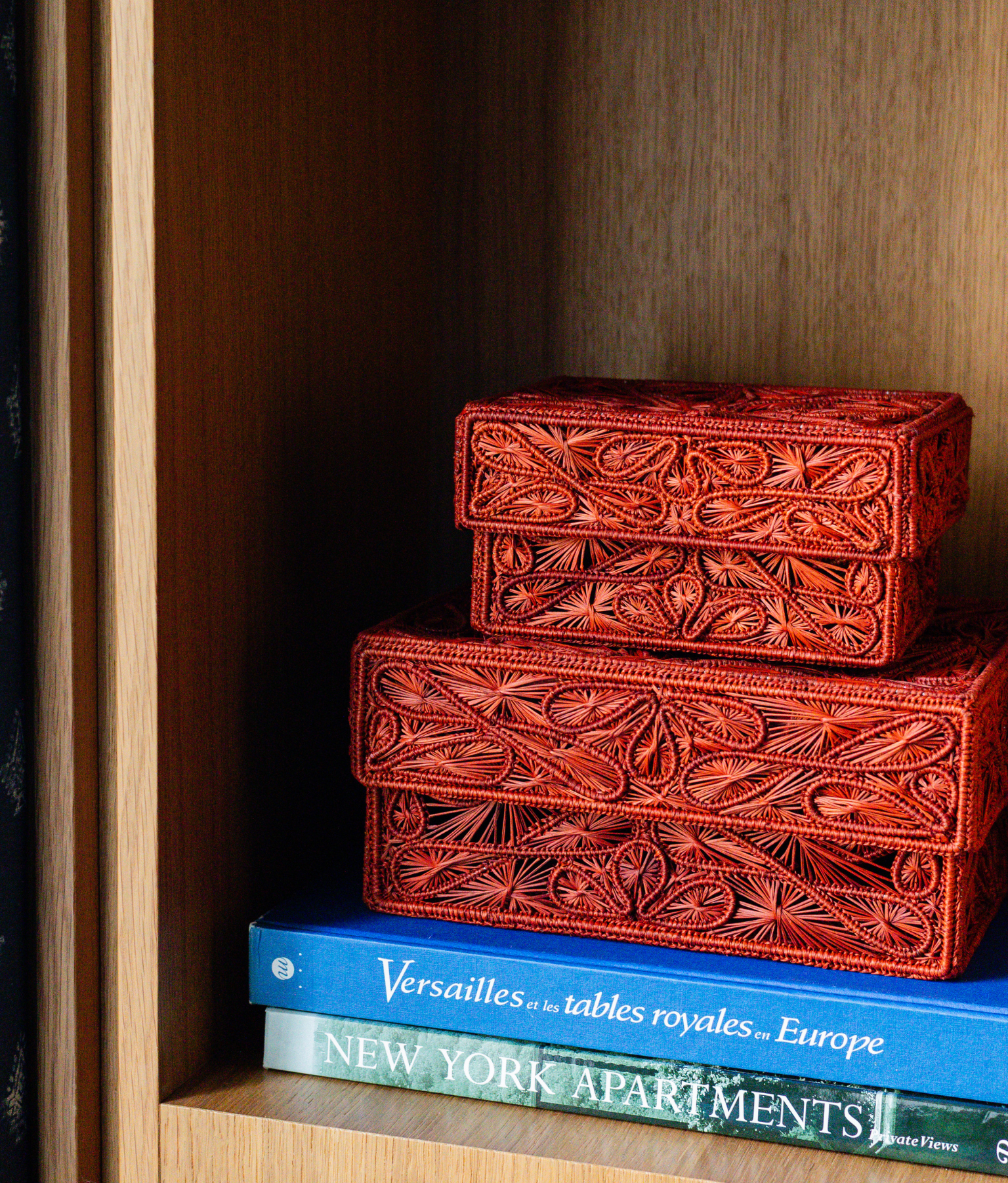 Trebol Decorative Box Small, Terracotta