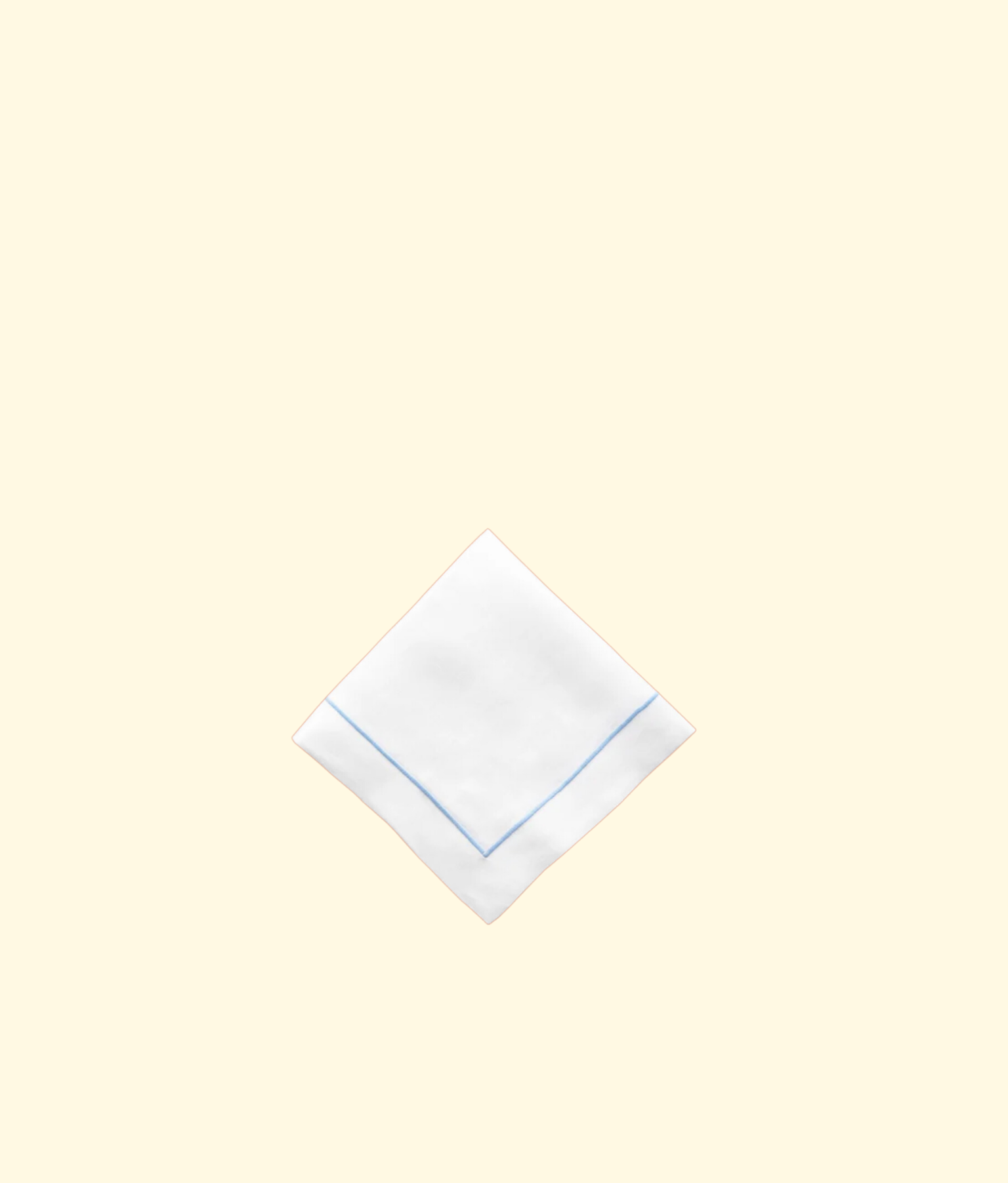 Blanco Napkins, Ivory / Azul