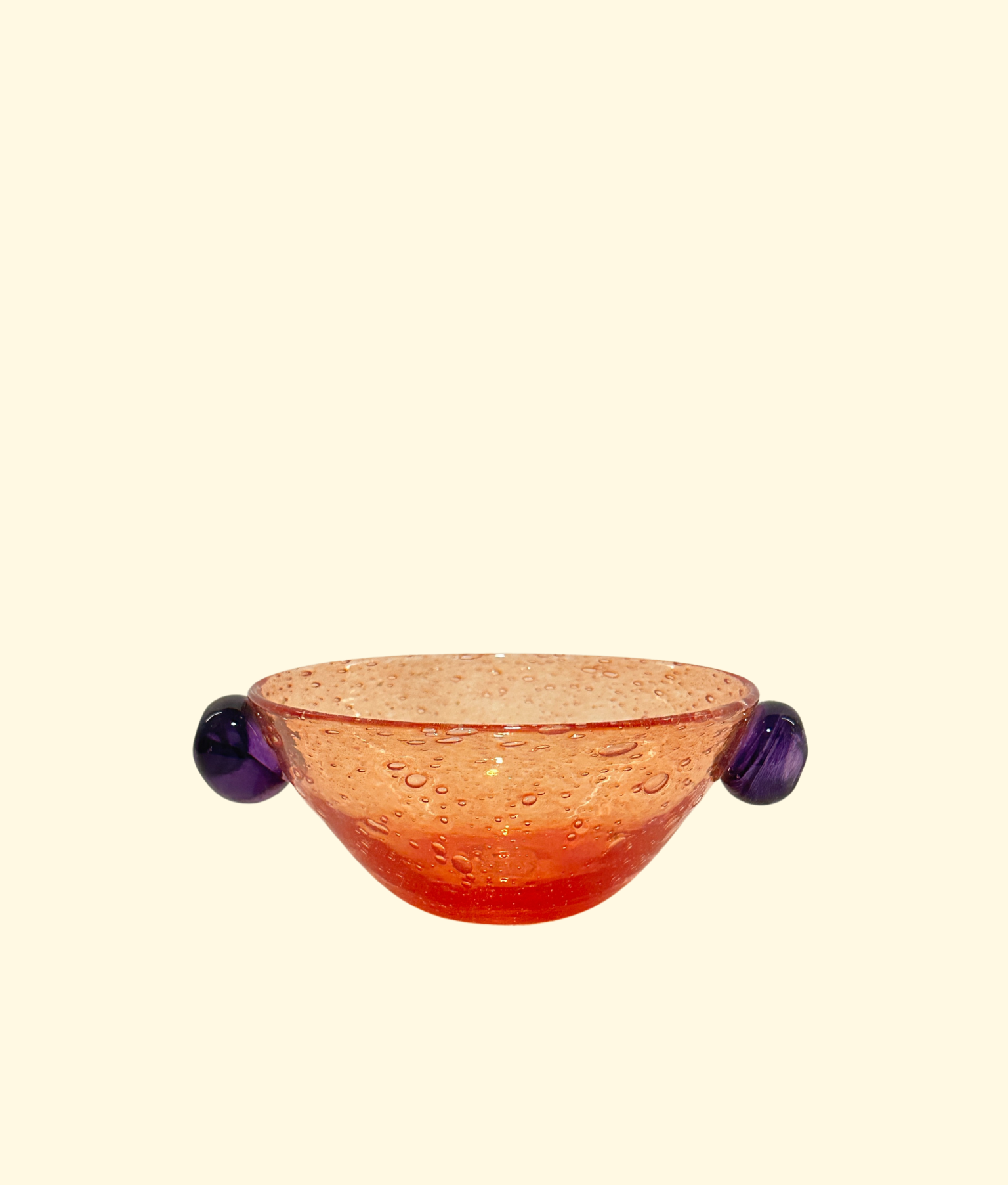 La Pavot Snack Bowl, Orange / Purple