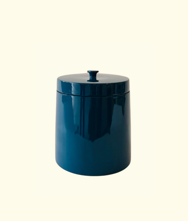 Roma Lacquered Ice Bucket, Blue