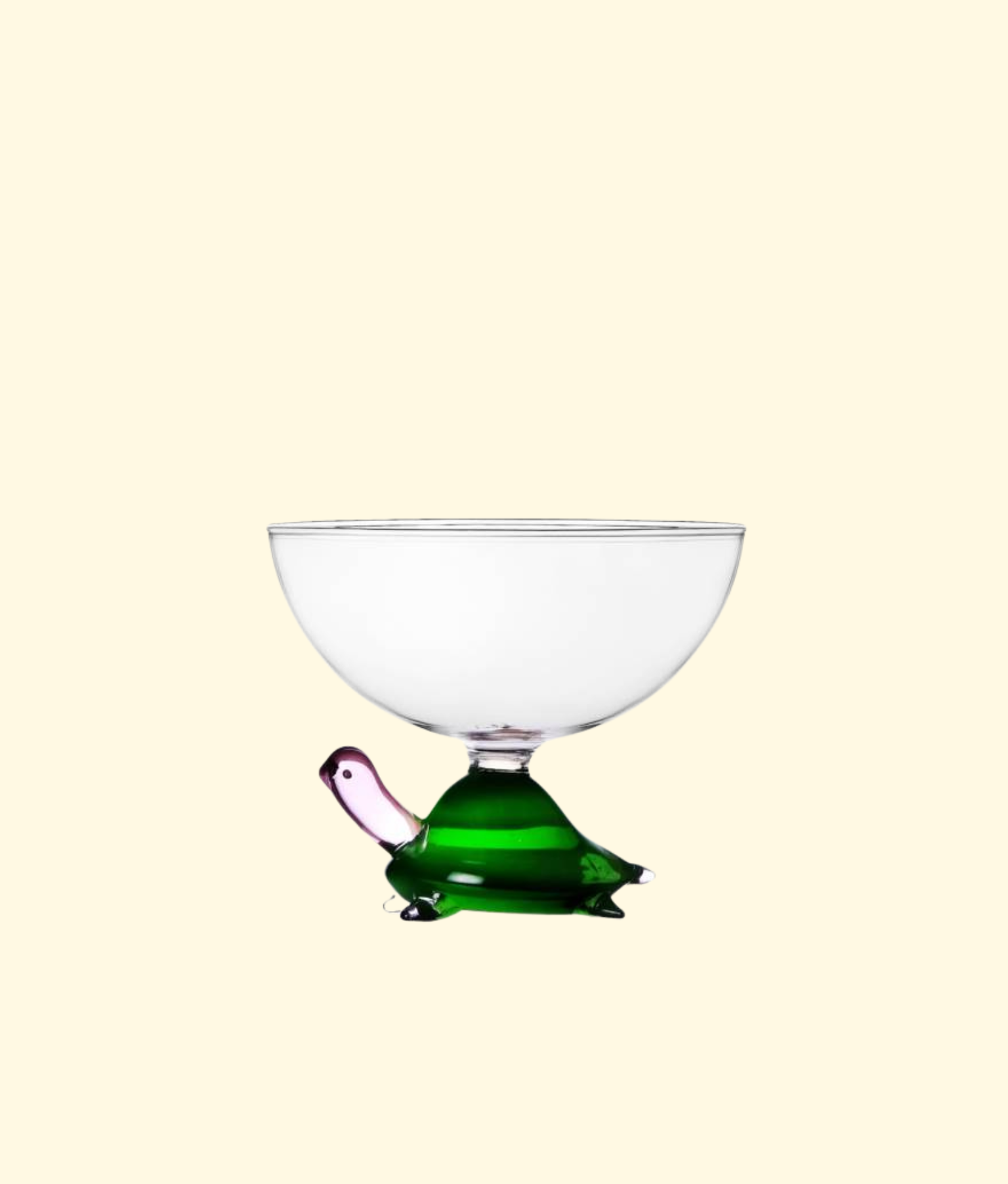Glass Small Bowl, Turtle Green
