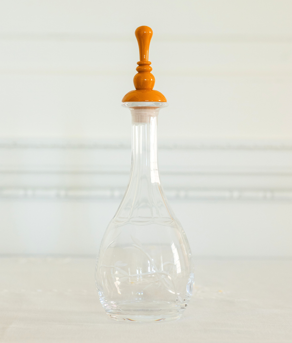 Italian Vintage Glass Carafe, Citron