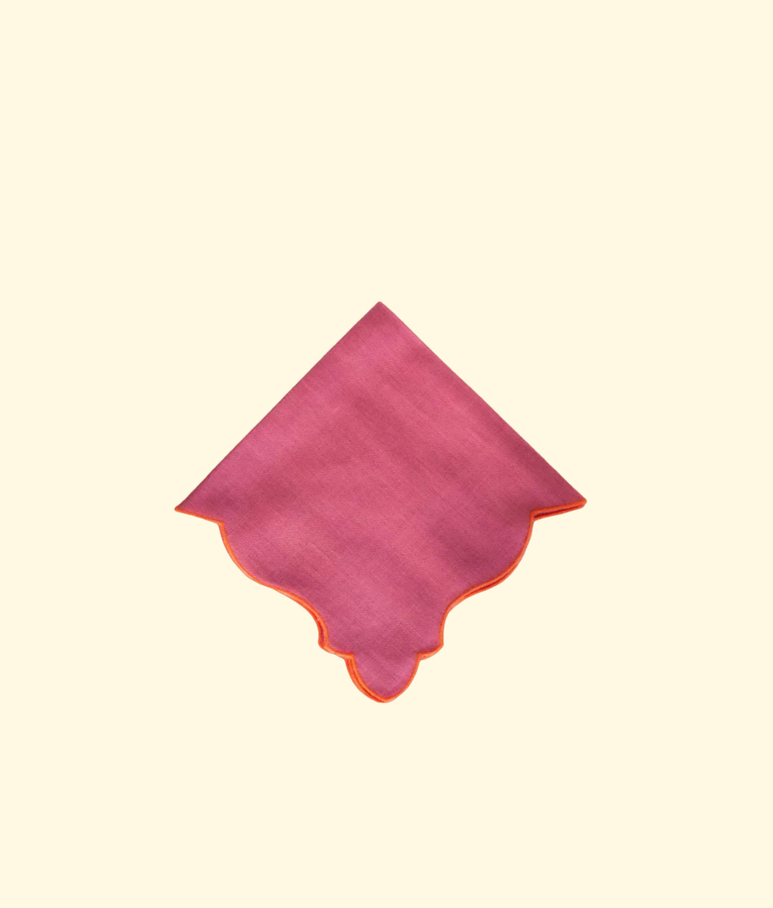 Angelina Linen Napkins, Cassis / Ambra