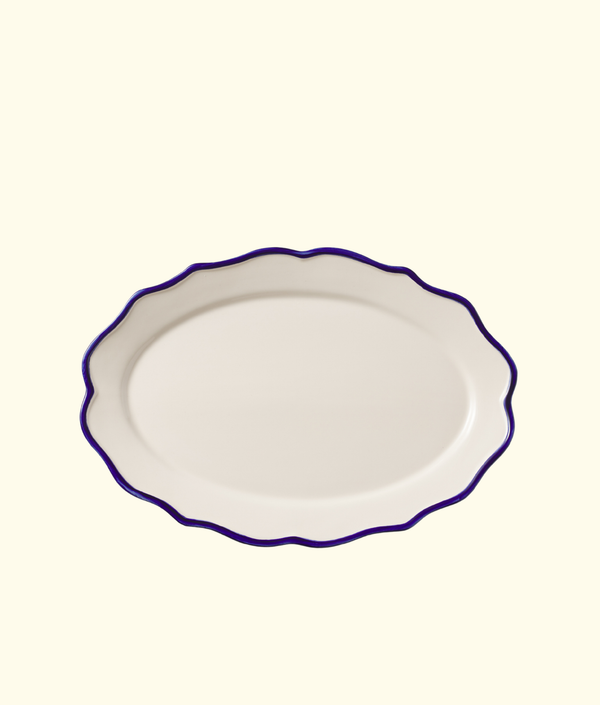 Jane Oval Platter, Blue