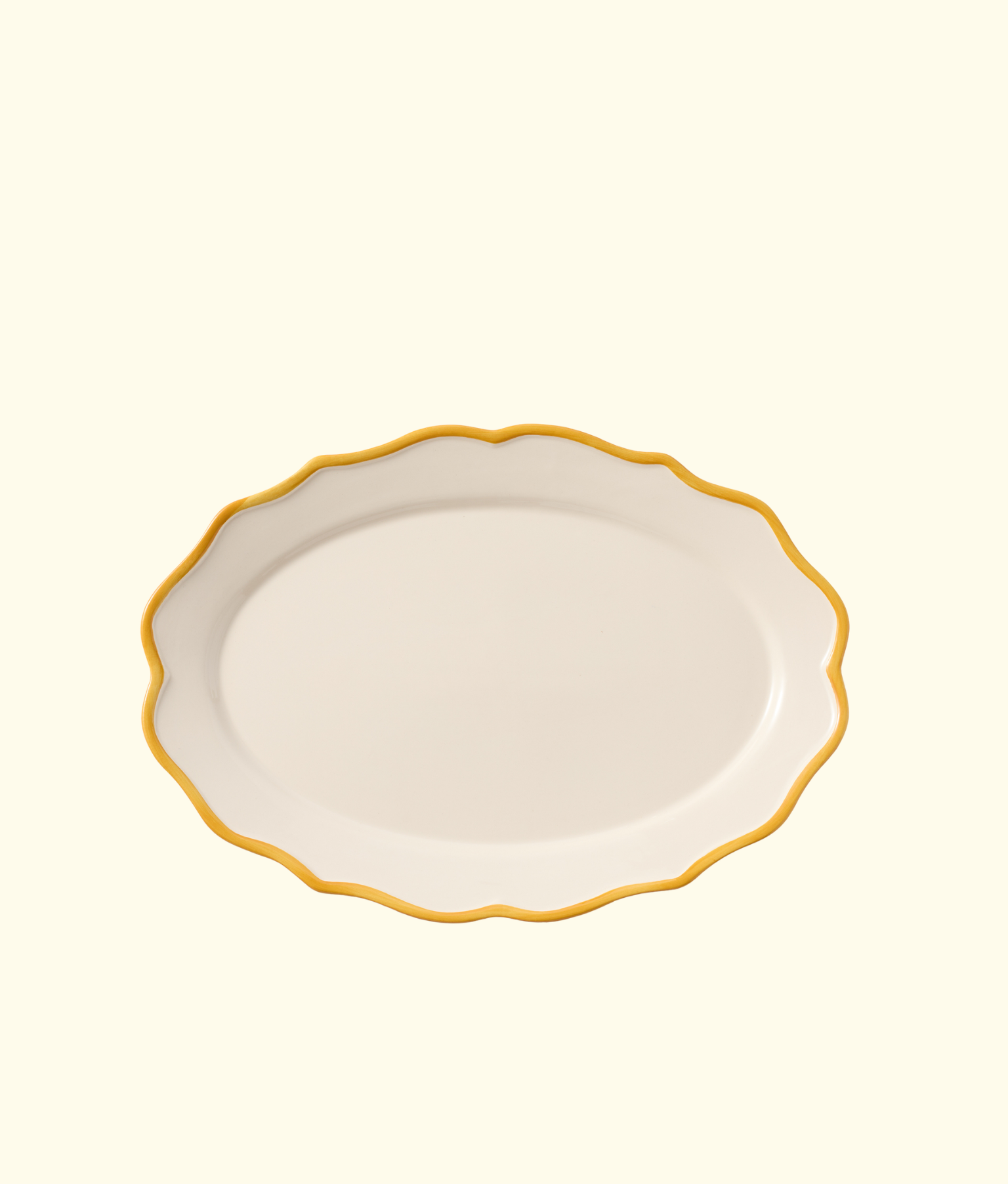 Giovanna Oval Platter, Yellow
