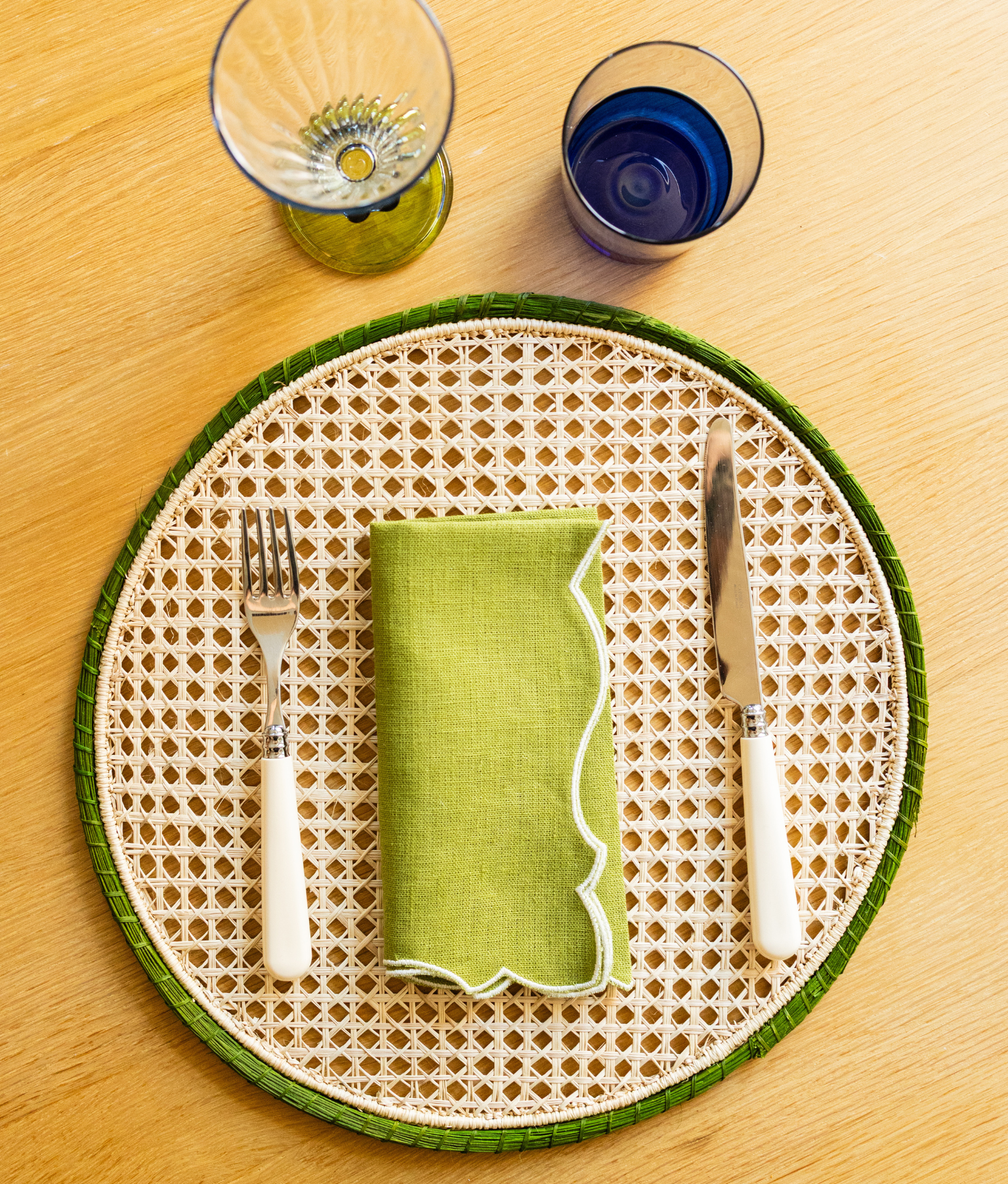 Marta Woven Placemat, Terracotta / Nude