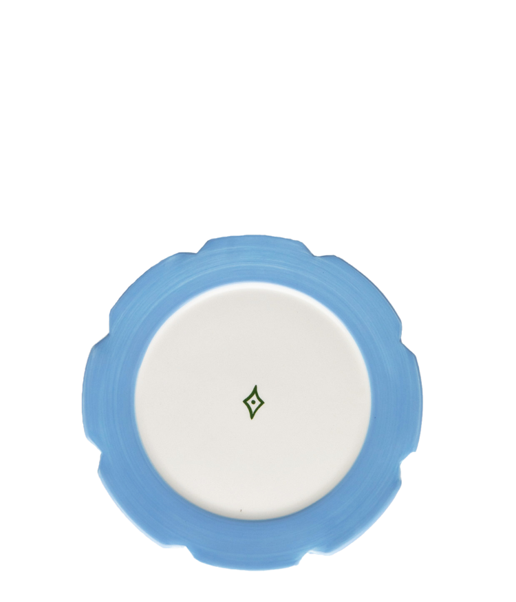 Marguerite Small Plate, Blue / Green