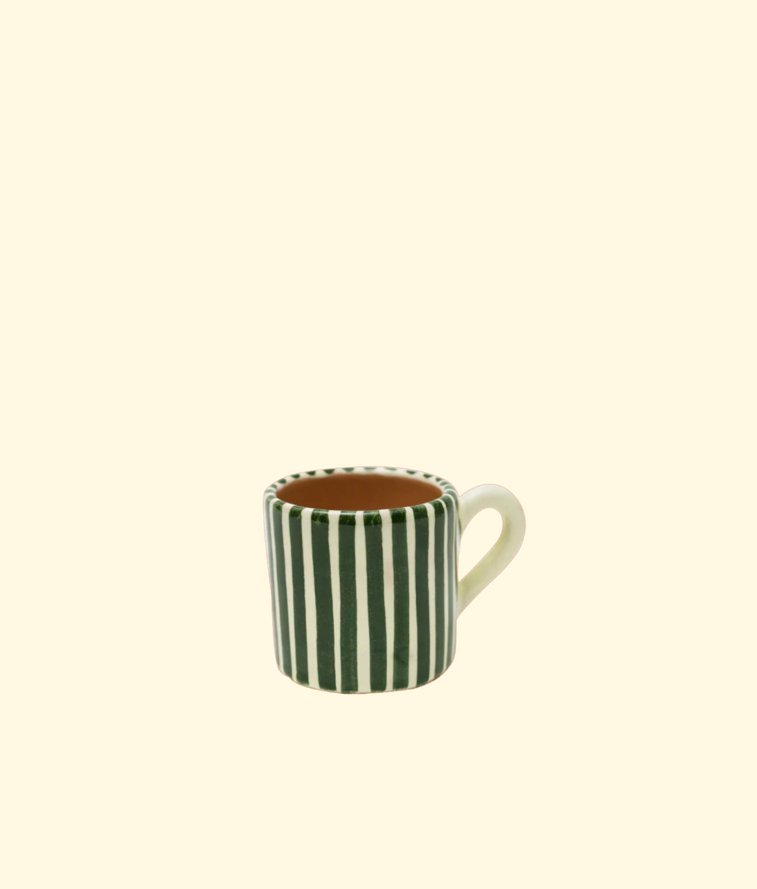 Vacanza Espresso Cup, Green Stripe