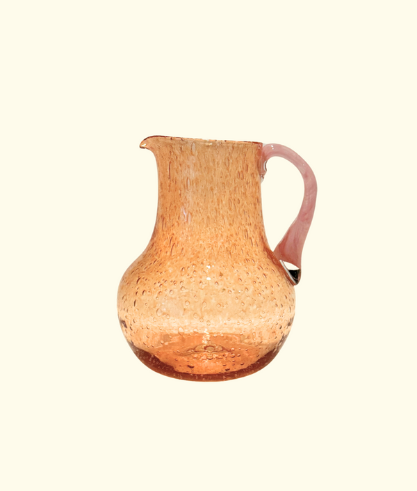 La Grande Carafe Ronde, Orange / Pale Pink
