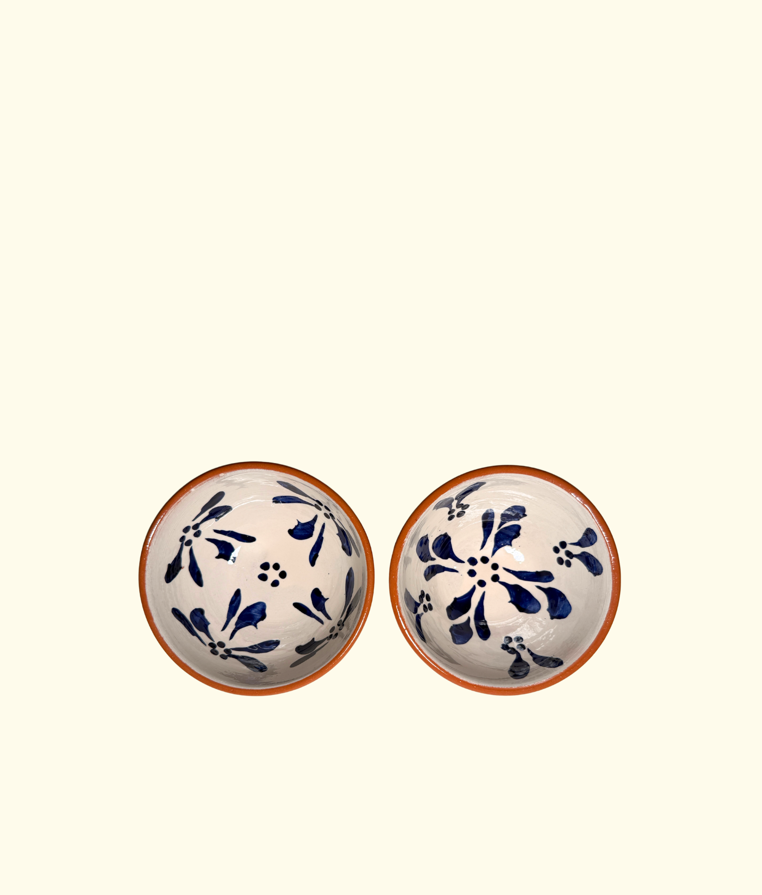 Fleure Mini Bowl Set, Cobalt Blue / White