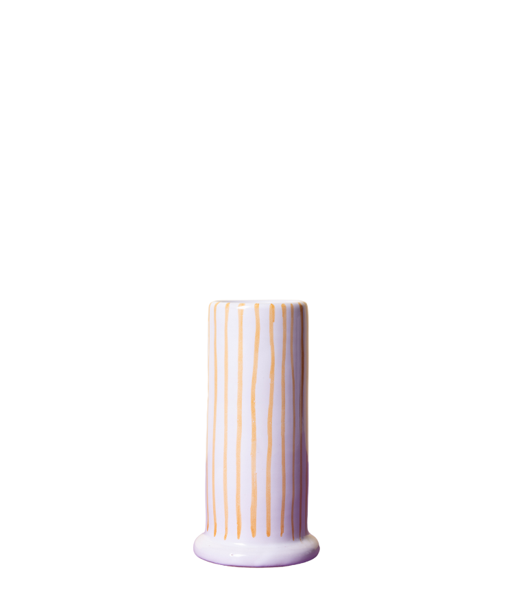 Salerno Vase, Thin Yellow Stripe