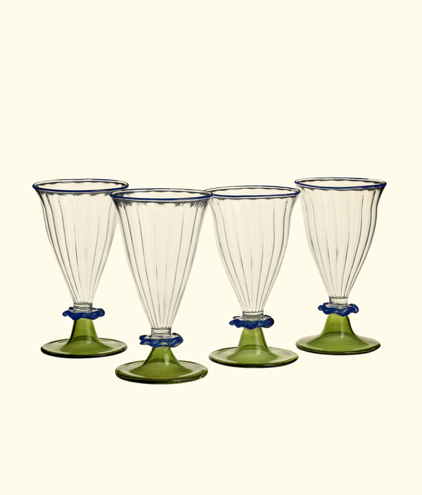 Palace Wine Glasses, Green