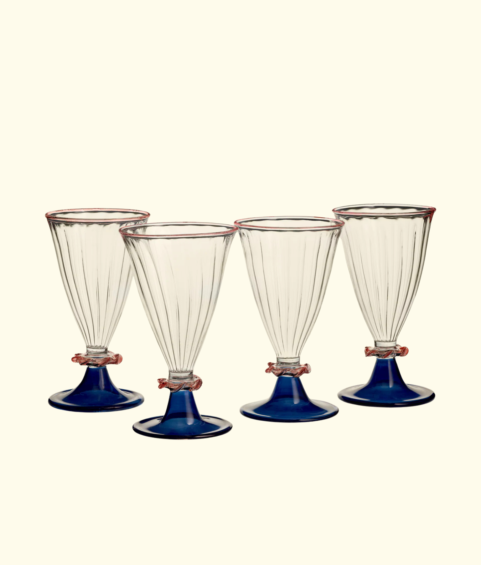 Palace Wine Glasses, Dark Blue
