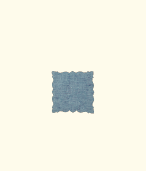 Angelina Cocktail Napkins, Solesmes / Ivory