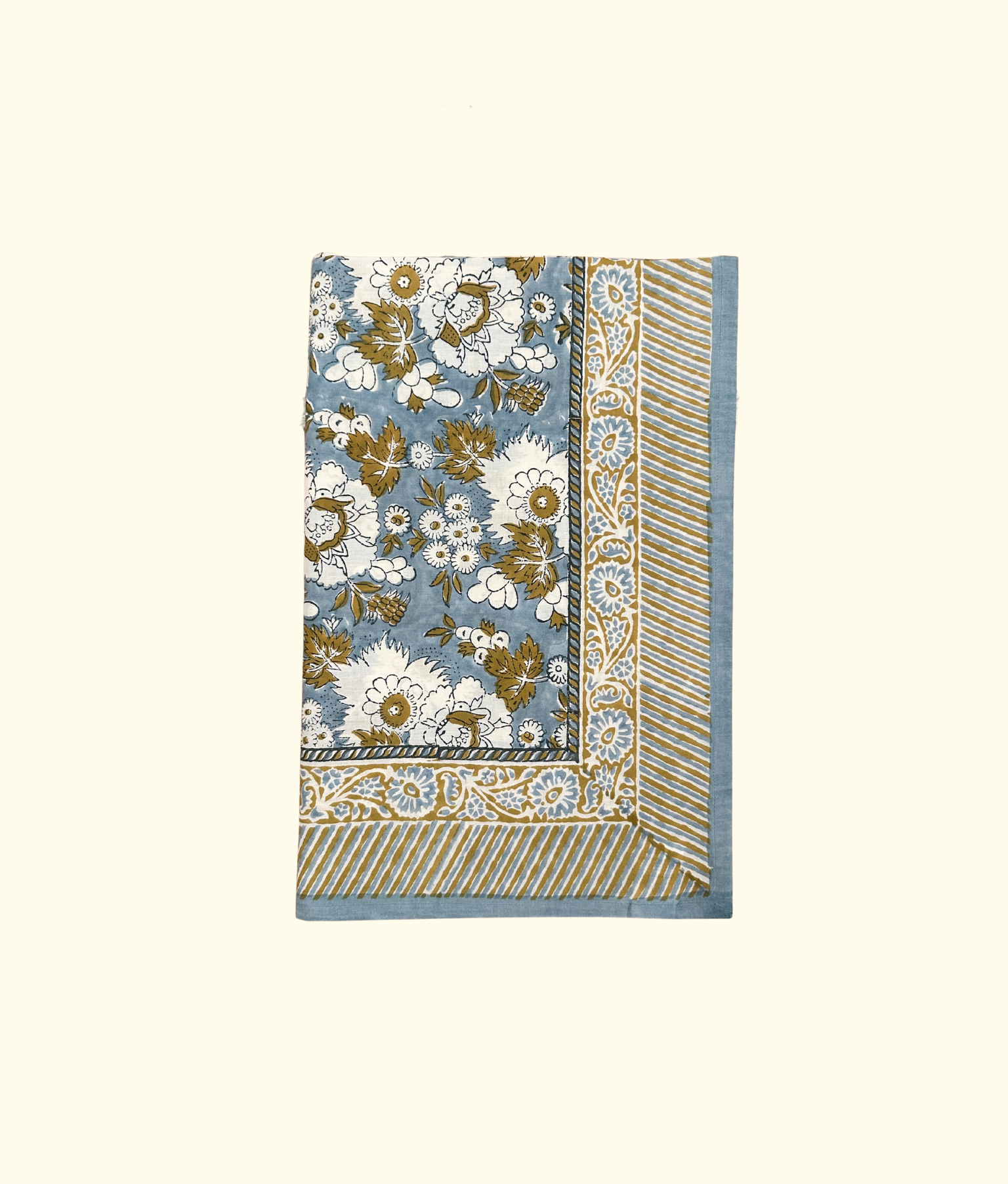 Lotus Garden Table Cloth, Sky Blue