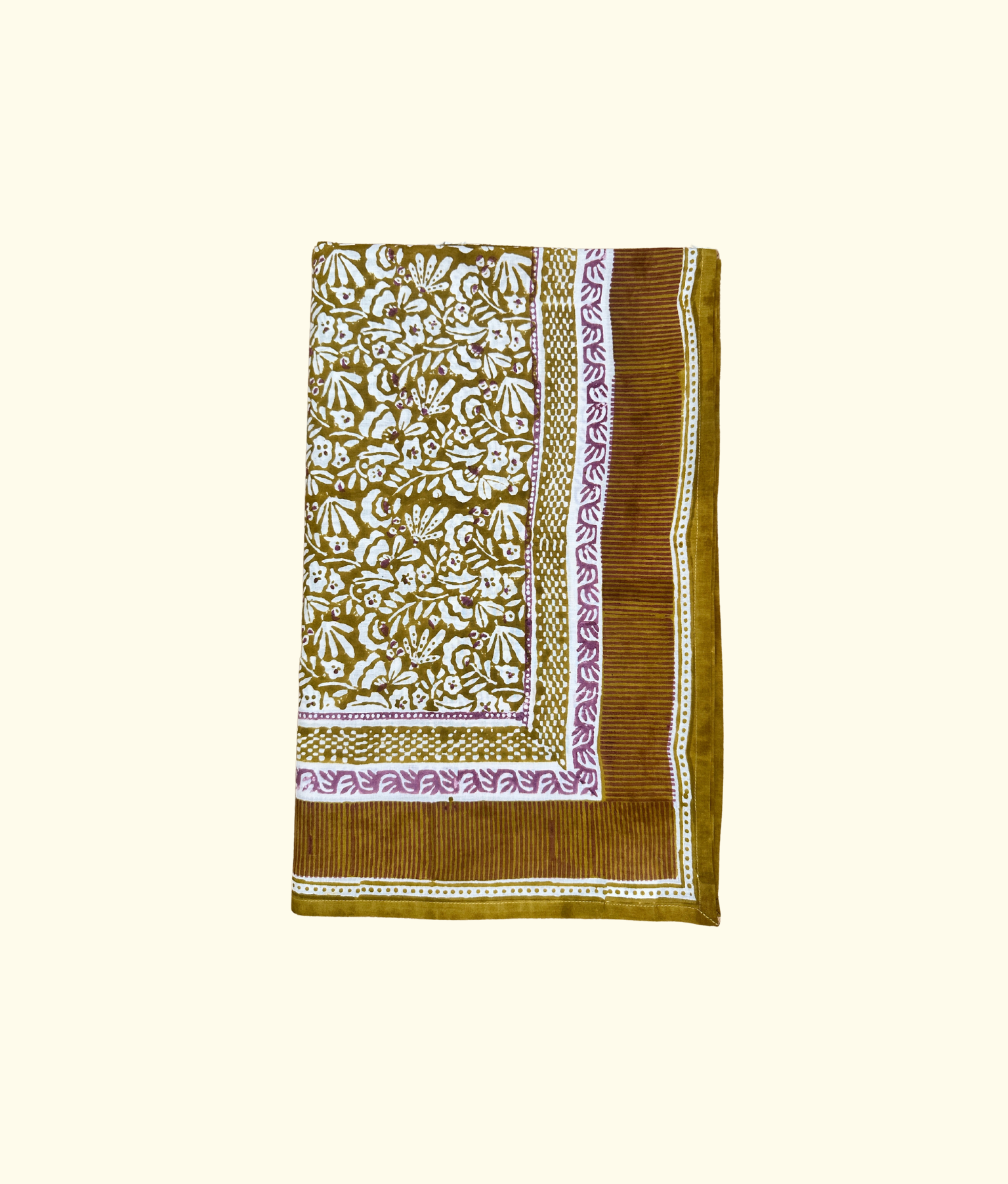 Lotus Garden Table Cloth, Olive