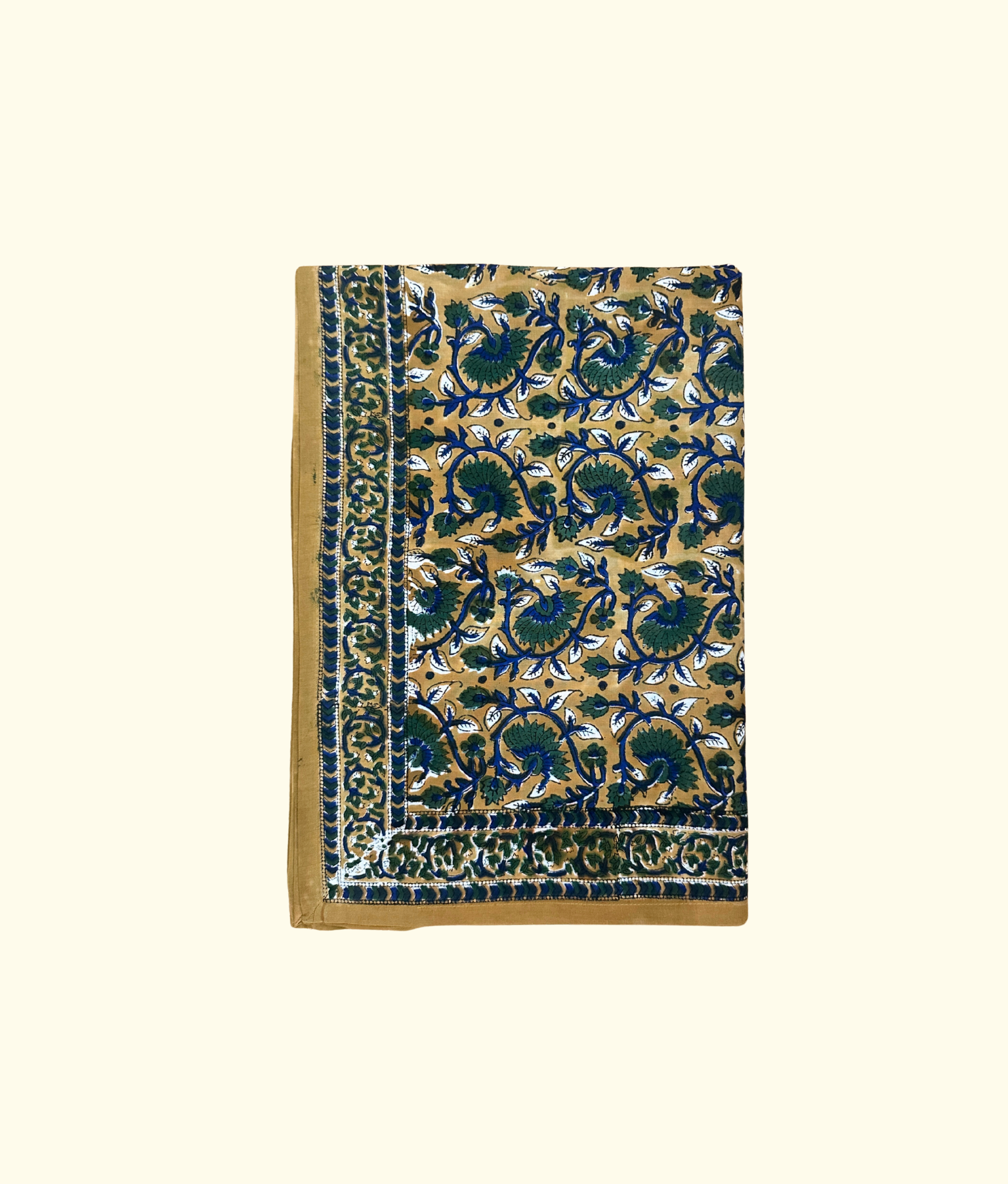 Lotus Garden Table Cloth, Mustard