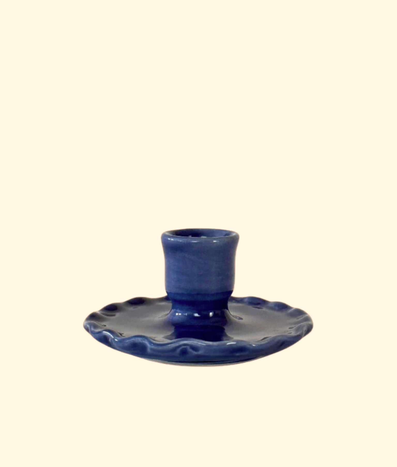 Frill Candleholder, Azul