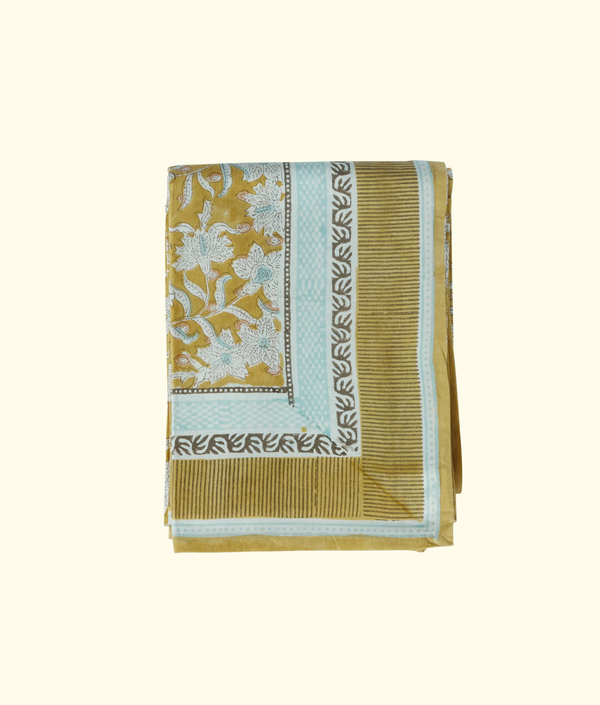 Garden Before Dawn Table Cloth, Lotus Absynthe