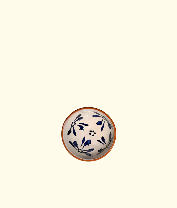 Fleure Mini Bowl, Cobalt Blue / White