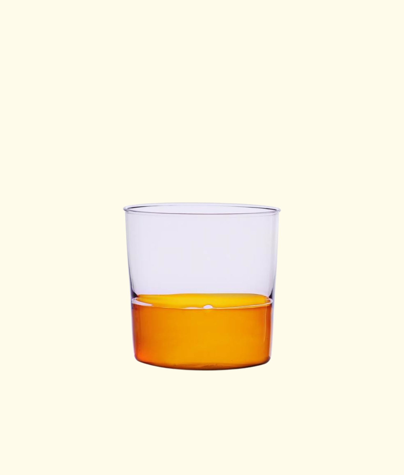 Water Glass, Pink / Amber