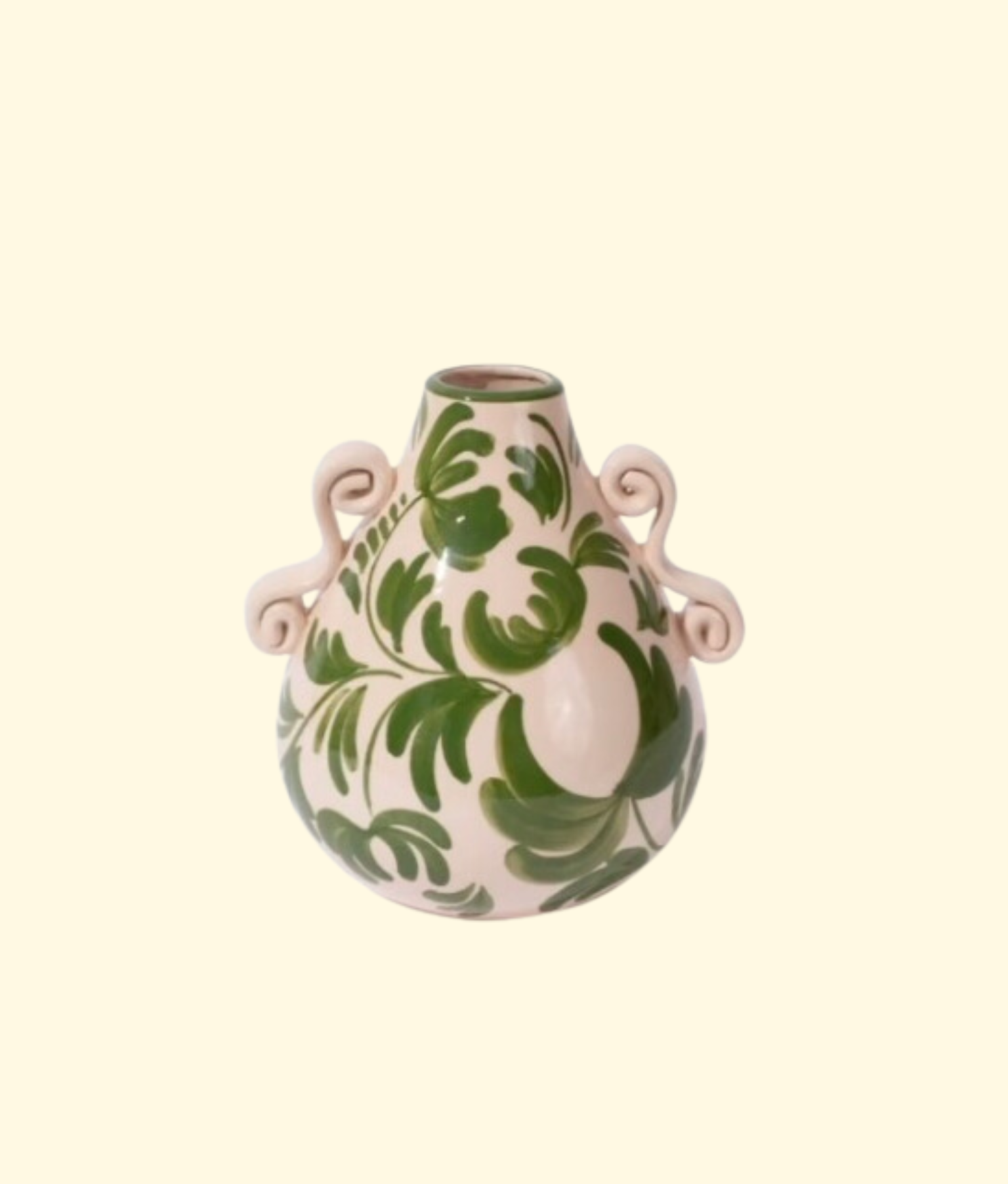 Amphora Vase, Nude / Olive