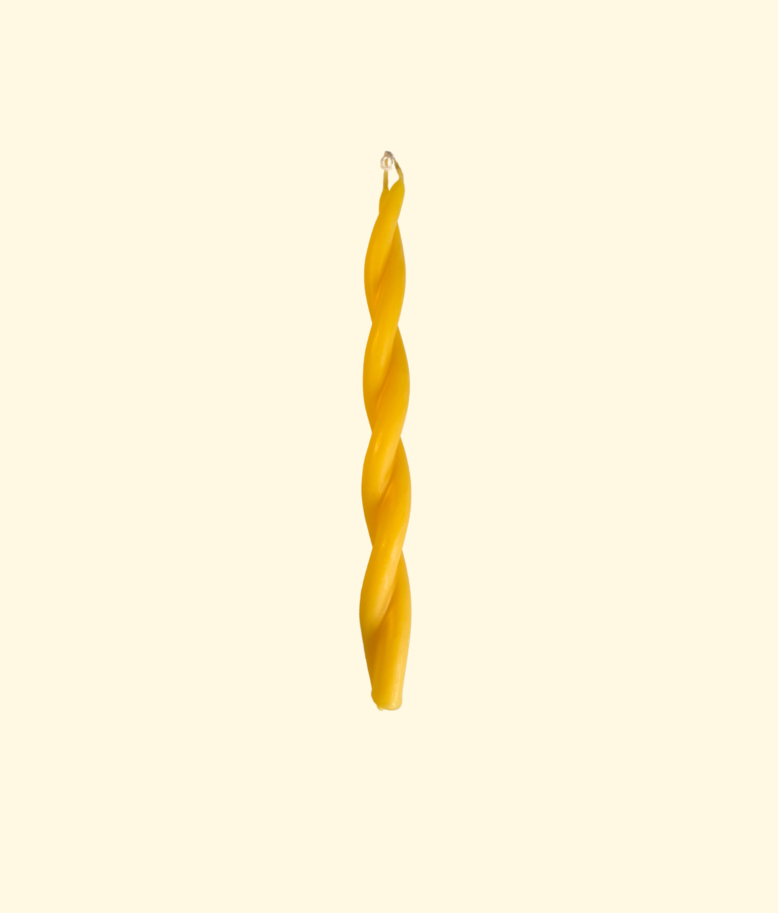 Tapered Twisted Candle, Golden