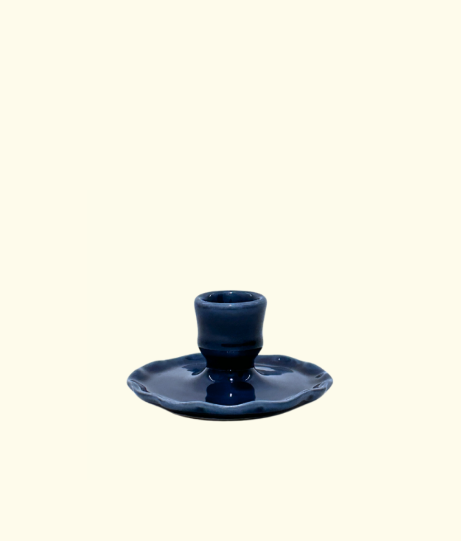 Frill Candleholder, Azul