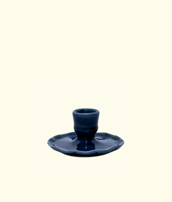 Frill Candleholder, Azul