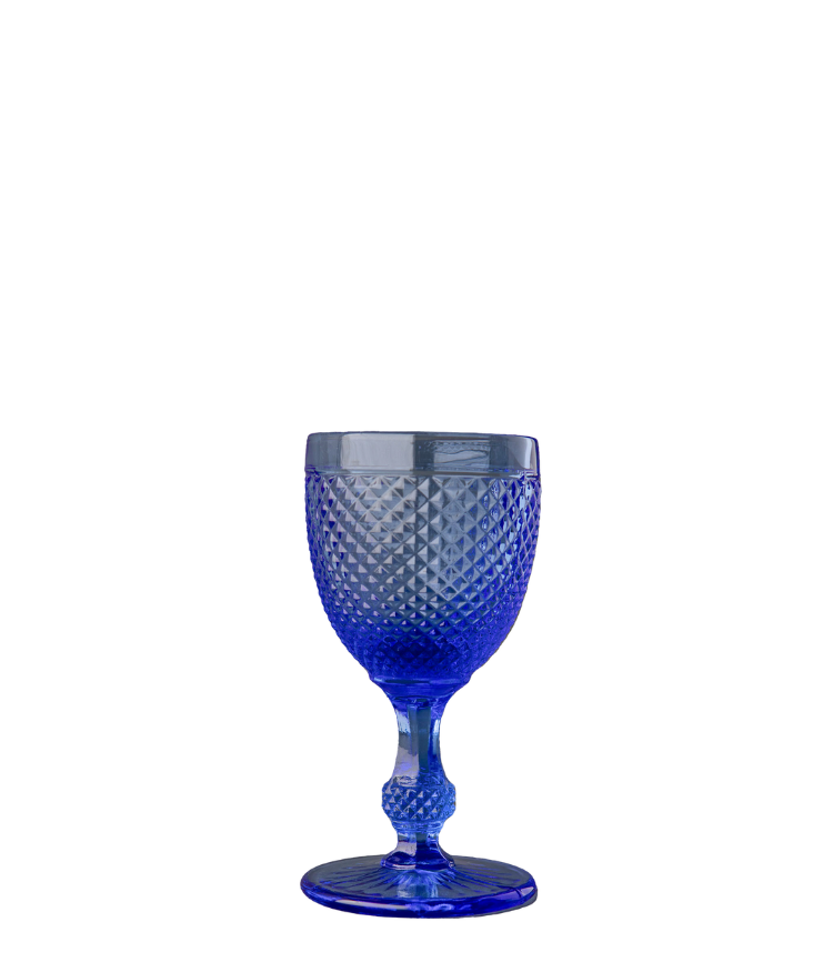 Wine Glass, Light Blue
