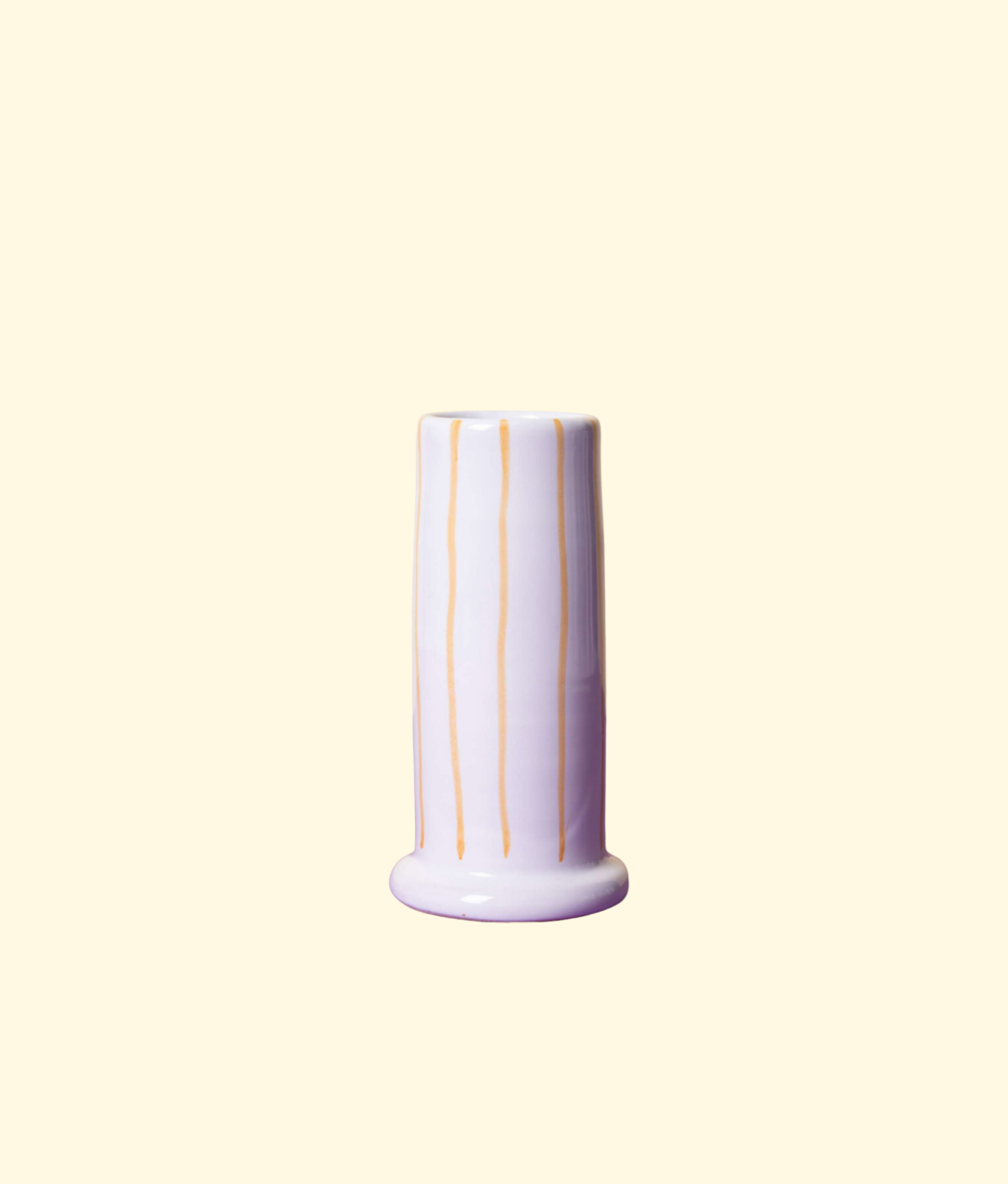 Salerno Vase, Fine Yellow Stripe