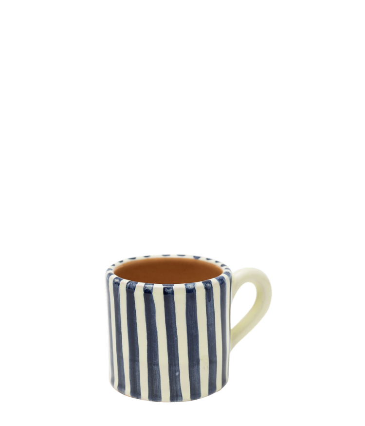 Vacanza Espresso Cup, Navy Stripe