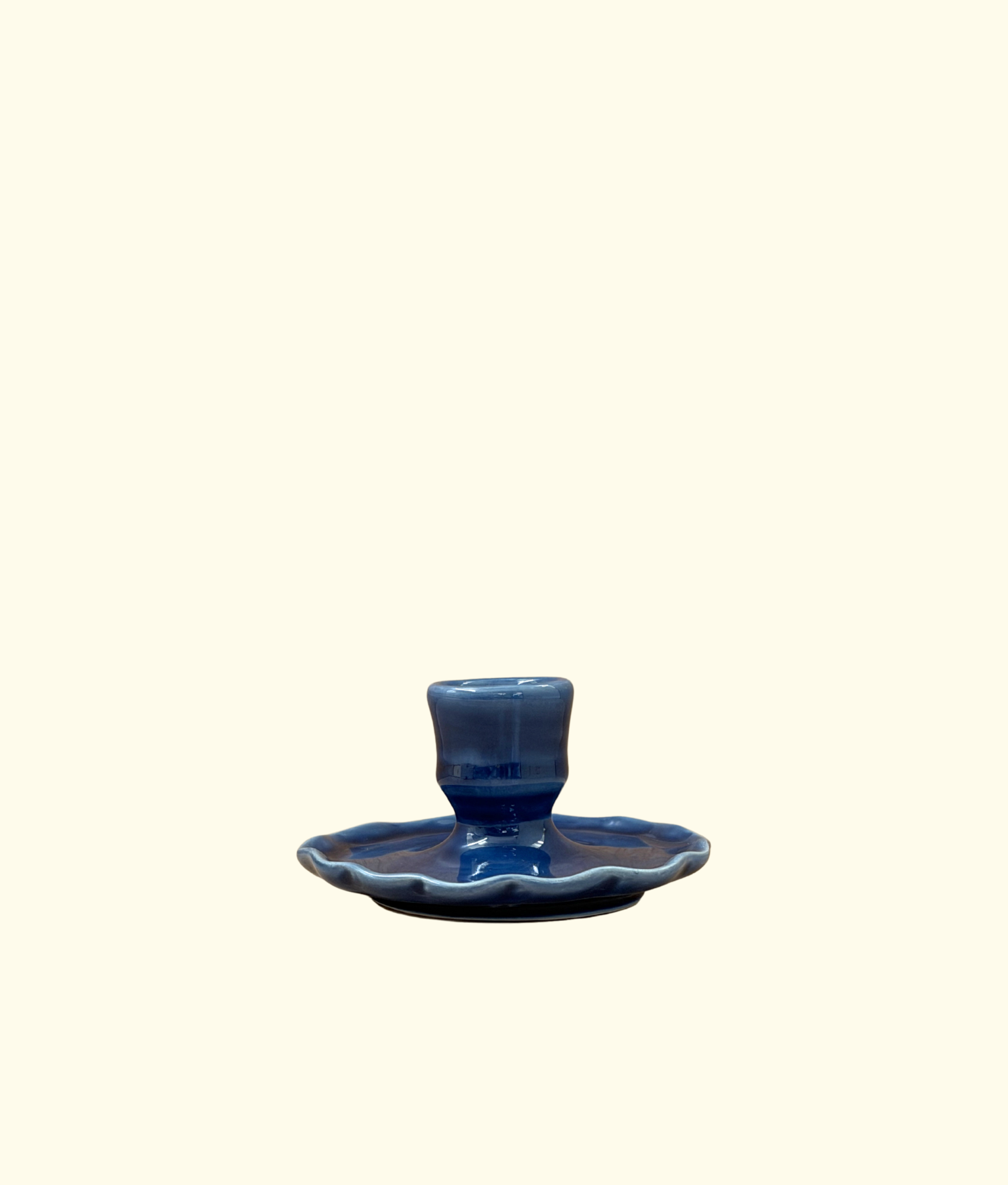 Frill Candleholder, Azul