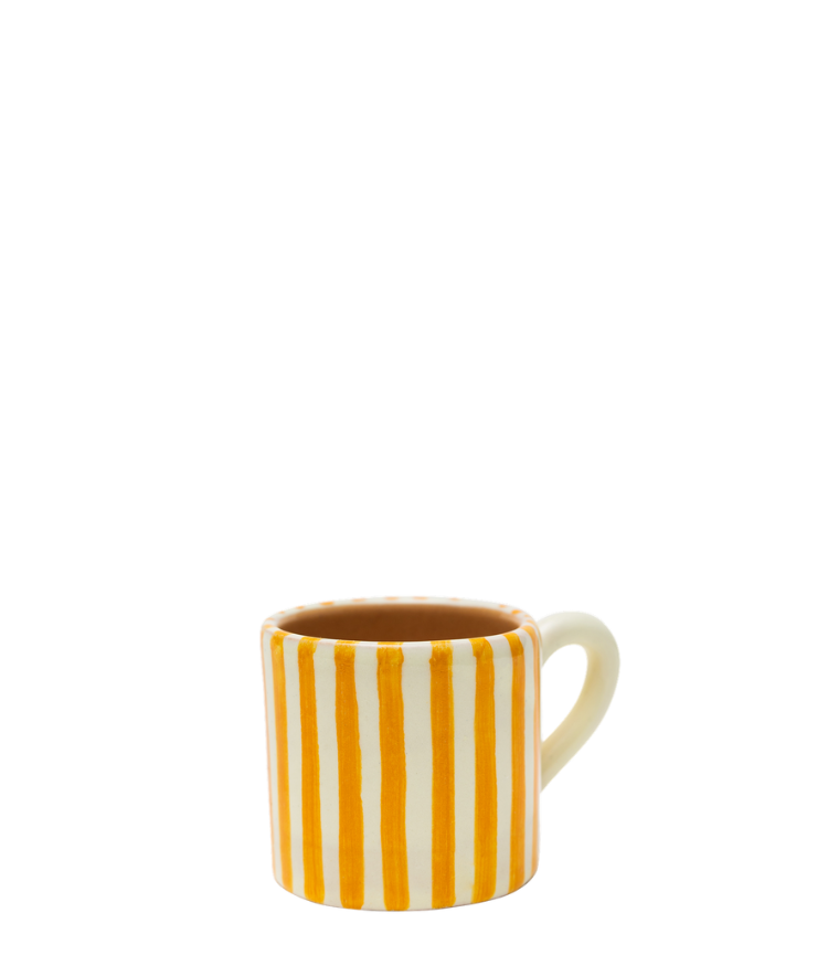 Vacanza Espresso Cup, Yellow Stripe