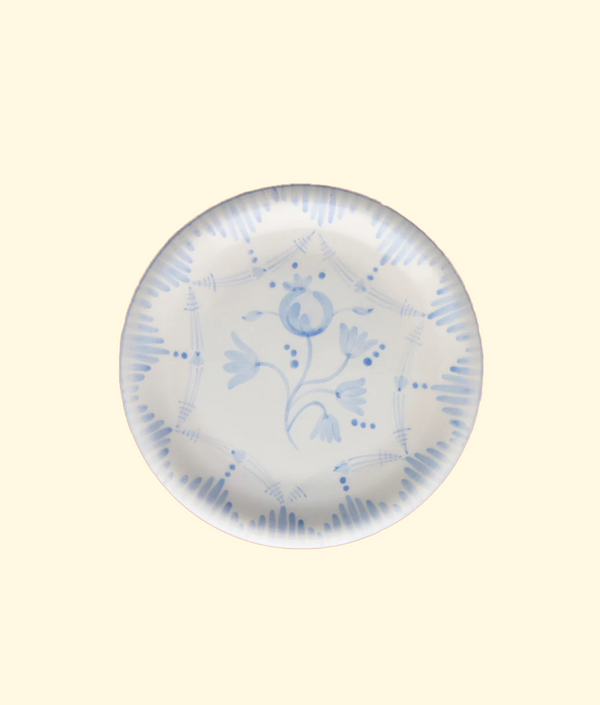 Eat Me Dinner Plates, Baby Blue / White