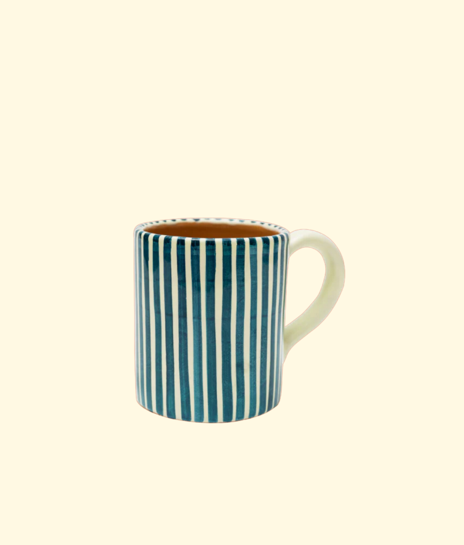 Vacanza Mug, Navy Blue Stripe