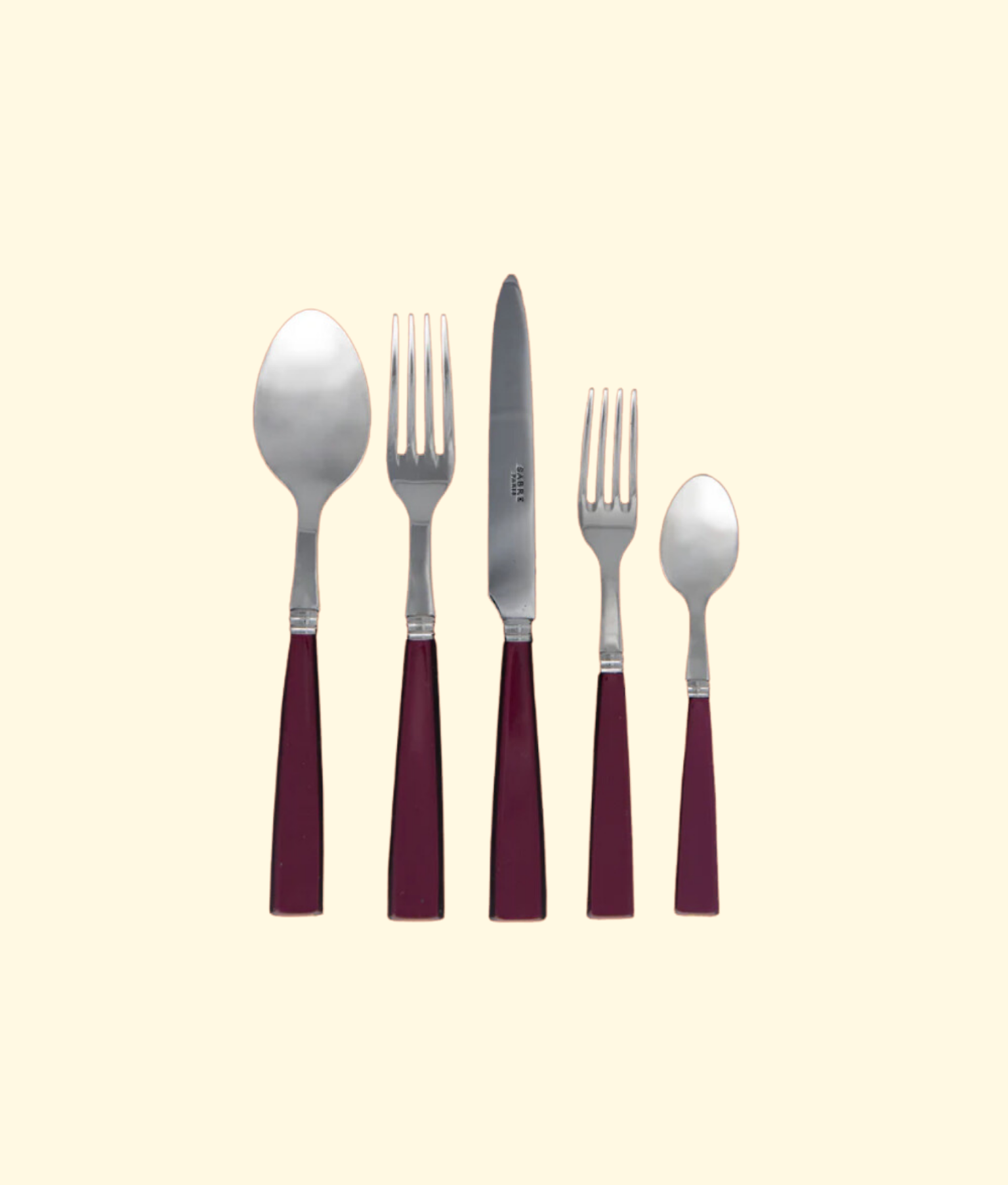 Icone Silverware Set, Aubergine