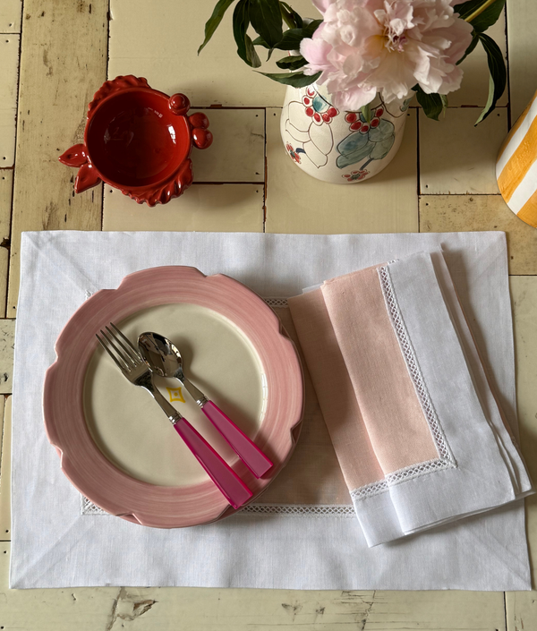 Brazilian Linen Napkins, Soft Pink