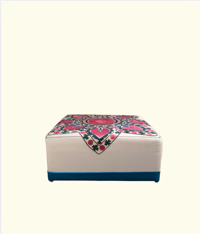 Suzani for Spring Ottoman
