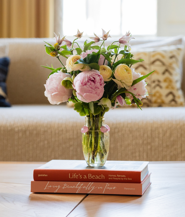 Le Petite Paquerette Vase, Gold / Pink