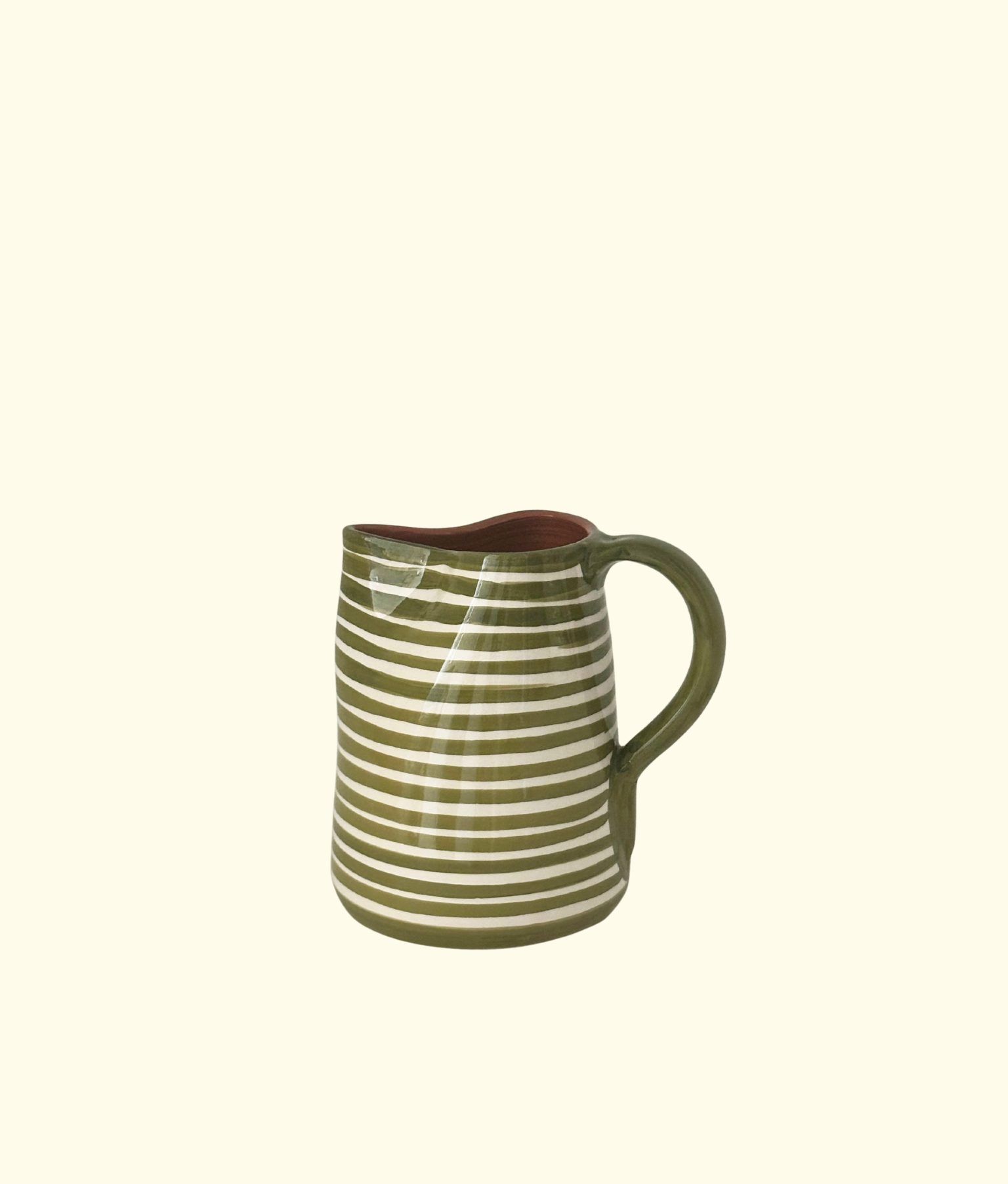 Linha Small Jug, Olive Green