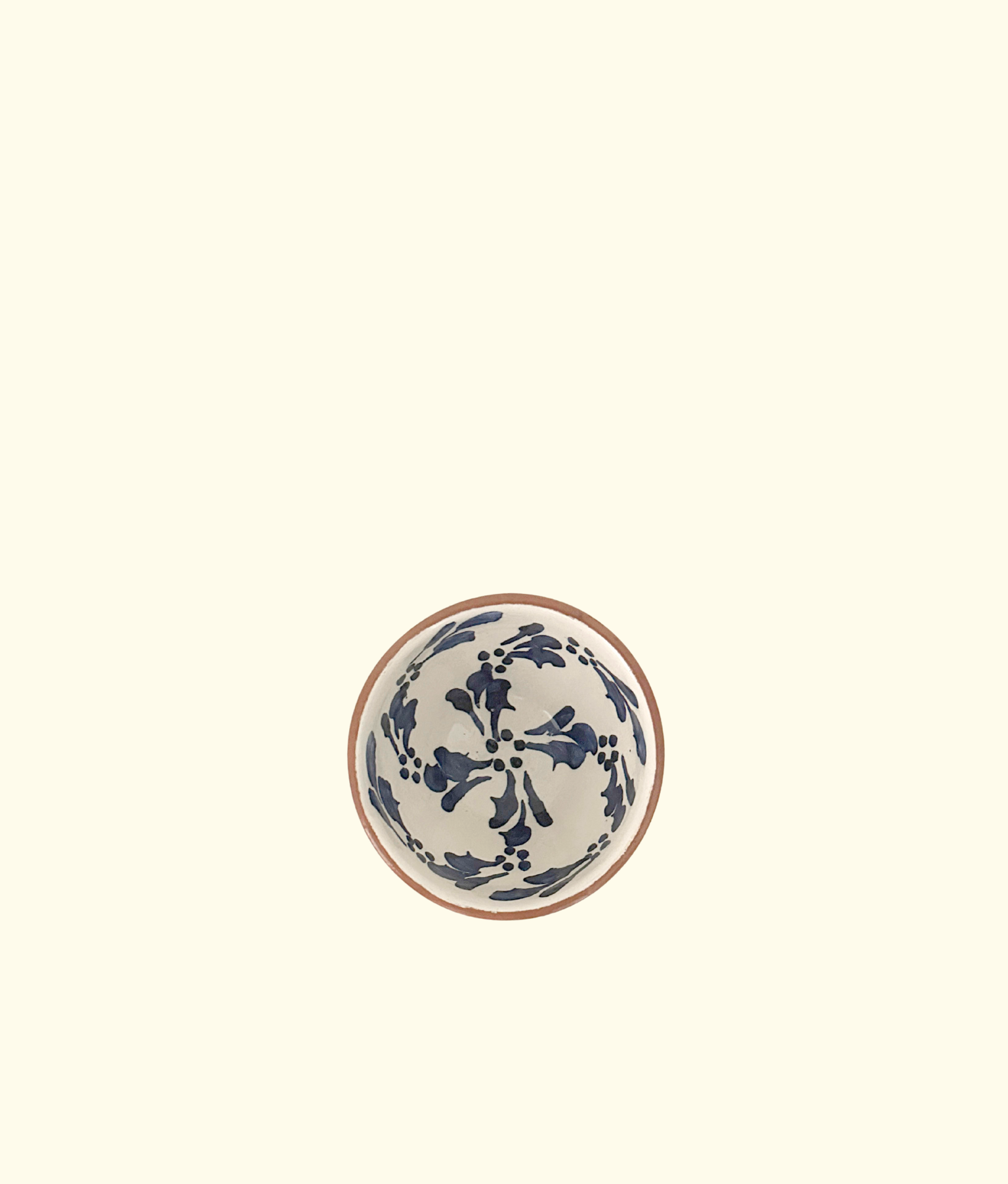 Fleure Mini Bowl, Cobalt Blue / White