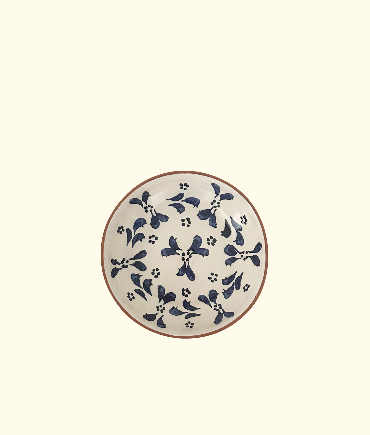 Fleure Medium Bowl, Cobalt Blue / White