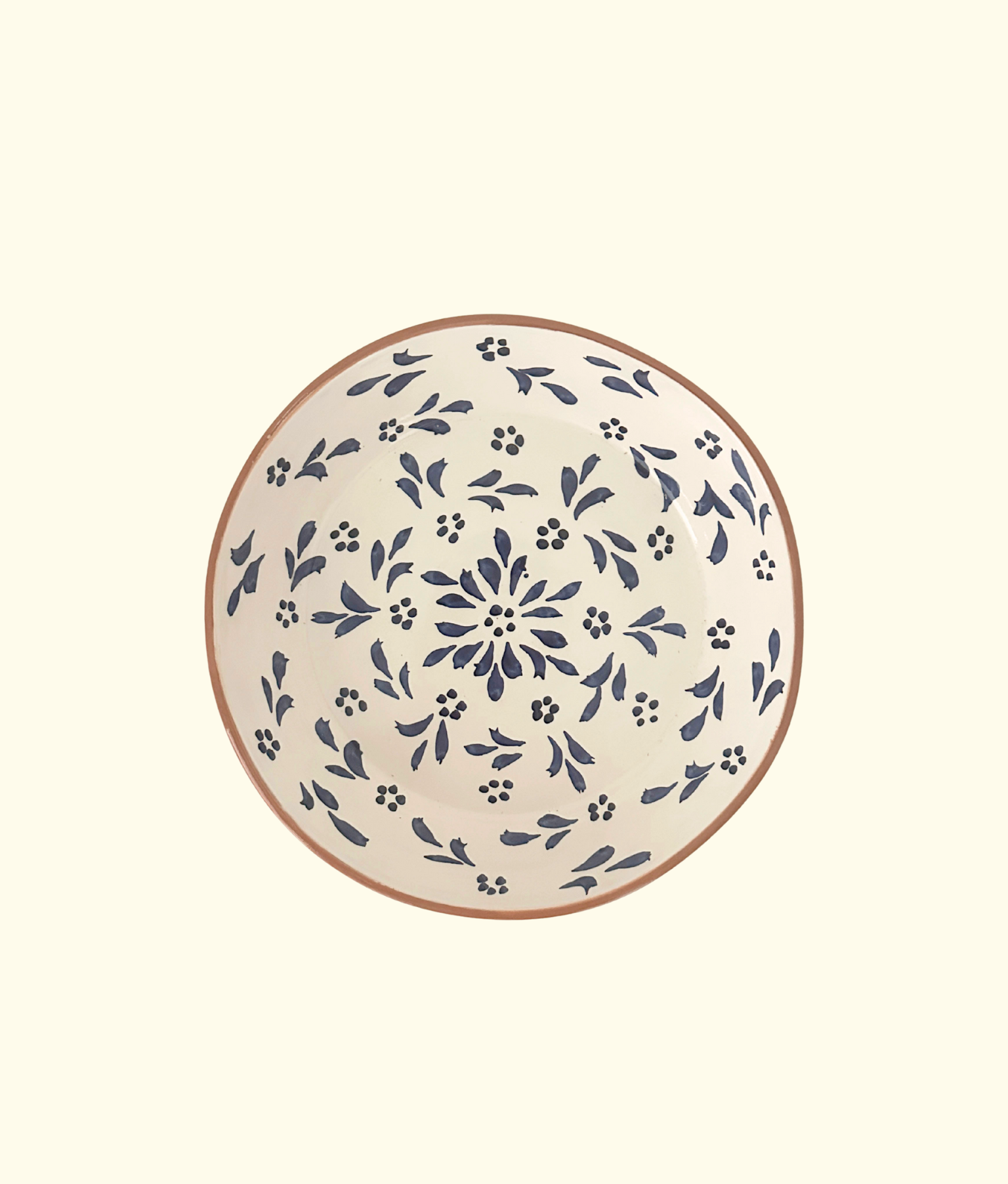 Fleure Large Bowl, Cobalt Blue / White