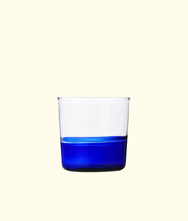 Water Glass, Clear / Blue