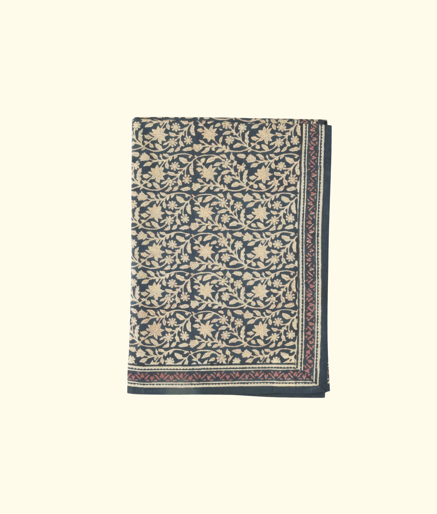 Lotus Garden Table Cloth, Indigo